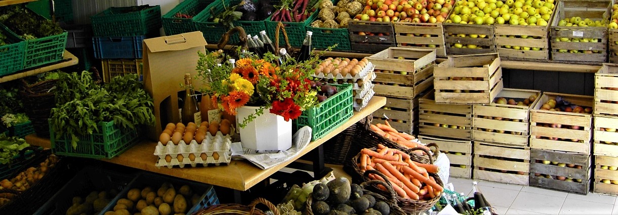 Hofladen mit Gemüse und Obst; Bild Katrin Läpple LEL 